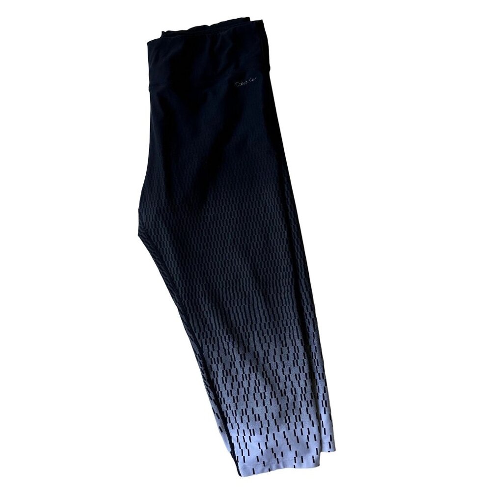 Calvin Klein Performance Leggings XL Wick Ombre Black Yoga Pants  Pickle…